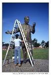 Phil Burton statue conservation, Fort Mason, 1993