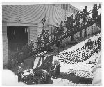 Troops loading ships at Fort Mason Port of Embarkation, cWWII.