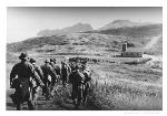 Cadets marching to barracks from Rodeo Hill's AA Battery, July 1941