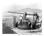  The 'disappearing' gun at Battery Cranston in Fort Scott.