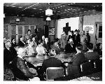 Brigadier General Frederick Gilbreath congratulates civilian employees on giving a pint of blood a piece, August 17, 1942. 