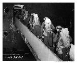 Troops at the Port of Embarkation loading a transport ship, cWWII