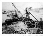 Casting the bulkheads, presumably at Fort Mason, October 1, 1909. 