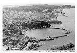 Aerial view of Fort Mason, the Marina District, and the Presidio