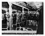 Interior of two story barracks at North Garrison, Fort McDowell, 1942