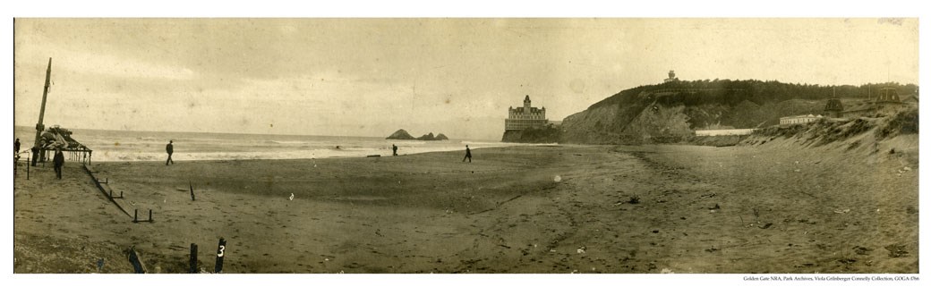 GOGA-1766 Viola Grilnberger Connelly Collection Ocean Beach & Victorian Cliff House Photograph