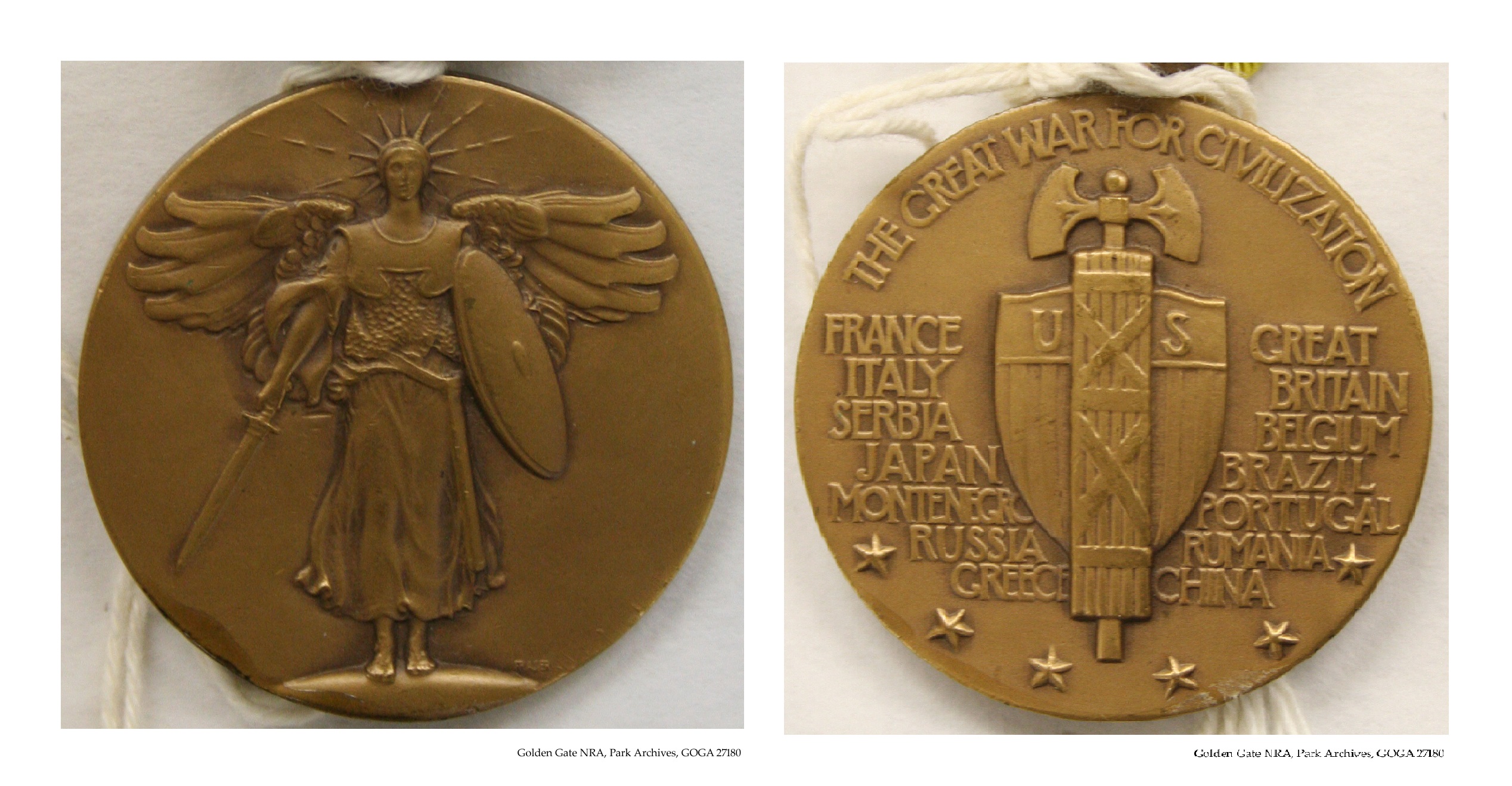GOGA 27180 WWI medal front & back
