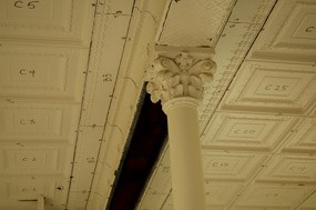 historic ceilings individually numbered