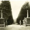 historic view of Presidio Gate with soldier at attention