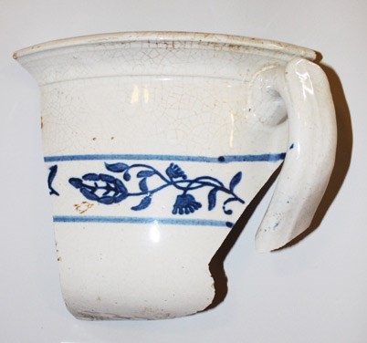 fragment of a historic chamber pot