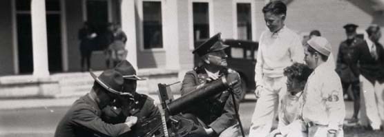 Company D and Junior Traffic Cops, 1929
