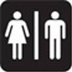 Restroom accessibility icon. 