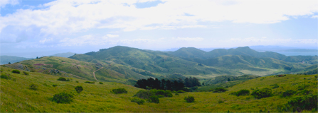 Southerly view of Gerbode Valley