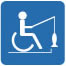Accessible Fishing icon. 
