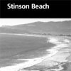A view of Stinson Beach from up the slope of Mount Tamalpais.