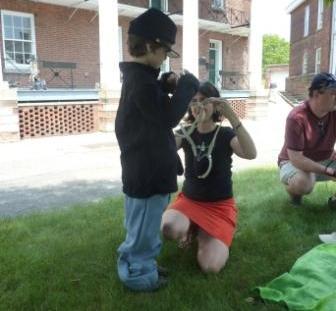 Visitors participate in our Kids' Discovery Zone