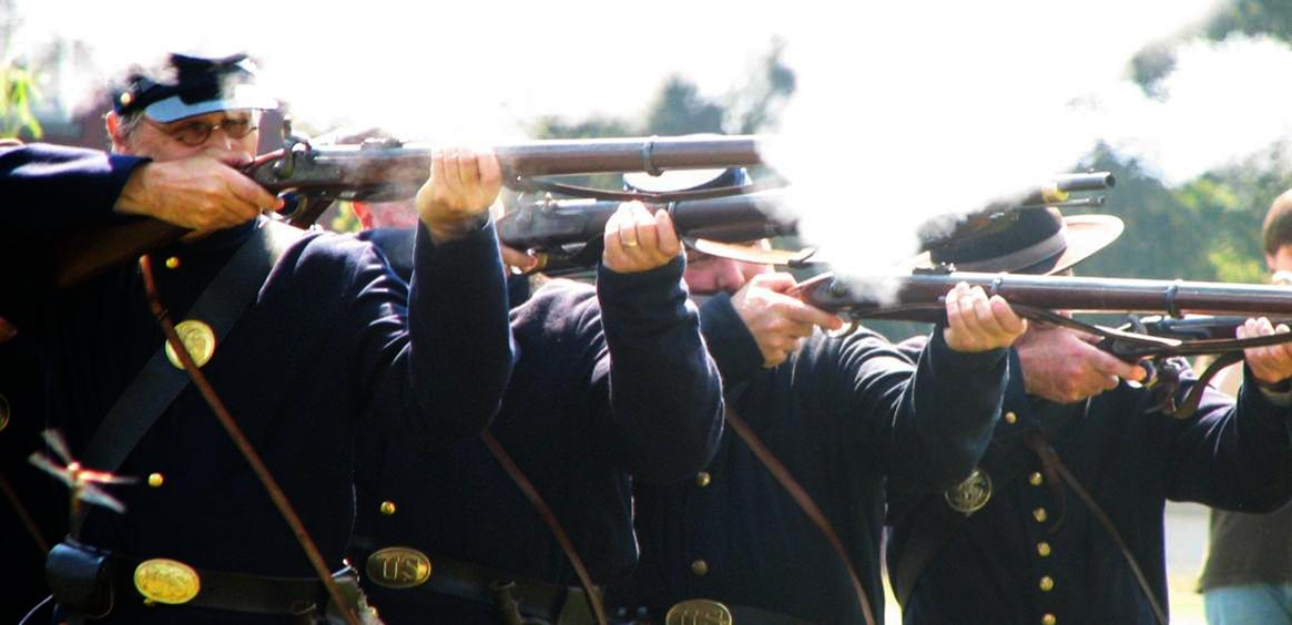 Reenactor Firing Line