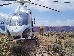 HTA and the MD 900 at a fire on the Hualapai Reser