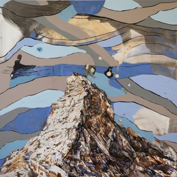 A Different Way to Climb a Mountain; acrylic on linen; Elisabeth Condon