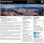 Front cover of the 2010 Grand Canyon National Park Trip Planner
