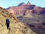 A HIKER ON THE S. KAIBAB TRAIL