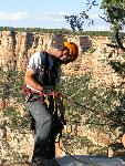 Canyon Ranger on rope