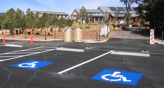 New parking spaces at the S. Rim Visitor Center
