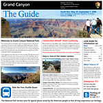 Front cover of the summer 2009 South Rim Grand Canyon Guide.