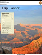 Front page of the 2013 Grand Canyon National Park Trip Planner publication