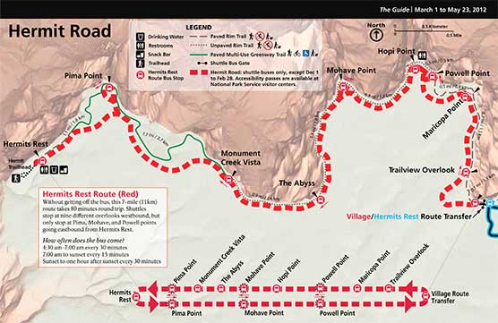 Spring 2012 Hermit Route Bus Map