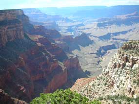 view down into Monument Creek drainage