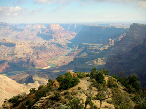 Colorado River as seen from rim