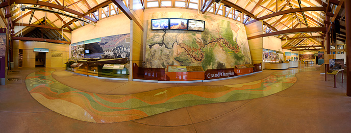 Interior of Grand Canyon Visitor Center - April 2012. 