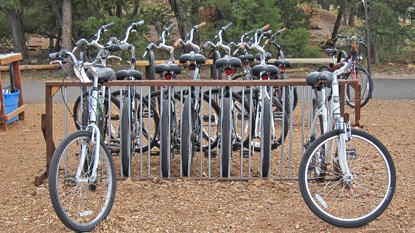 rent bikes at the Grand Canyon Visitor Center