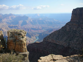 view of Colorado River from rim