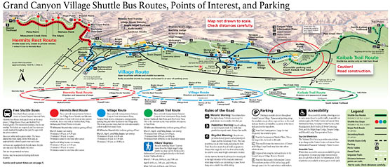 Spring 2009 S Rim Village Transit Map