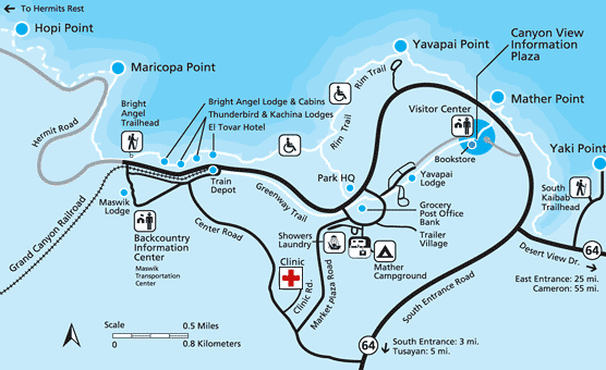 Location of the Grand Canyon