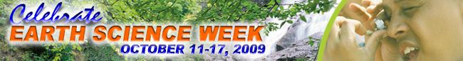 Earth Science Week banner 2009