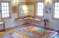 Relief map and geological exhibit at the North Rim Visitor Center.