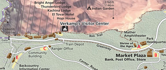 Map of Village Parking Lots
