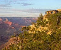 Yavapai Museum of Geology perched on the canyon rim.