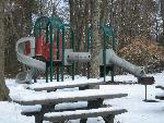Sweetgum Picnic Area in the snow