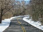 Park Central Road after the plow