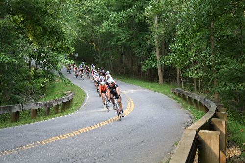 a picture of the Bike races in Greenbelt Park