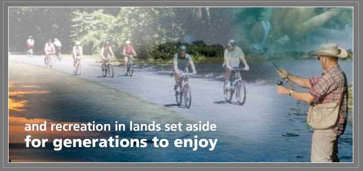 a picture of Recreations Land to enjoy sign