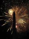 a picture of the monuments in Washington DC during the fireworks display