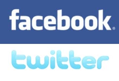 an insignia of facebook_twitter