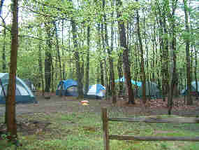 Tents in the Scout loop.