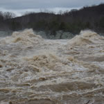 Potomac River at flood level