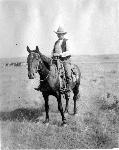 Historic image of a cowboy.